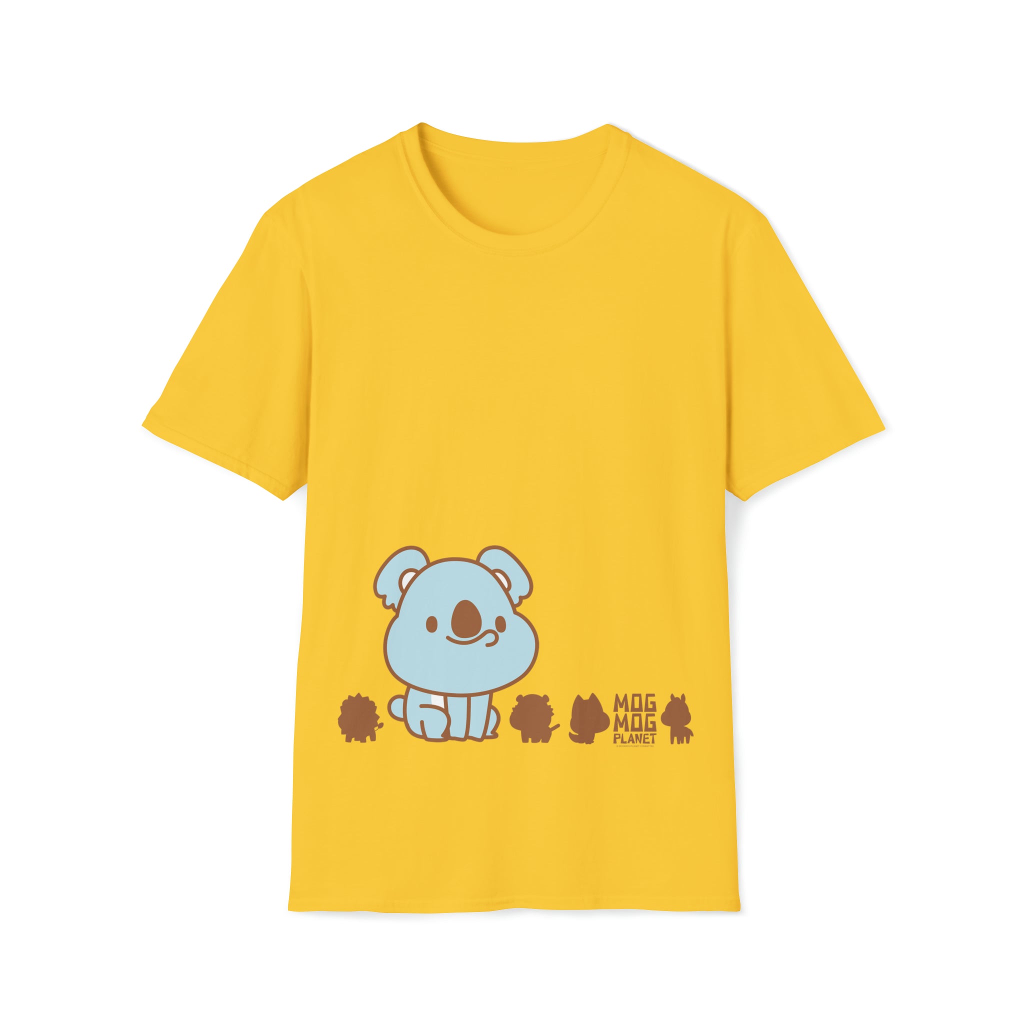 MogMog Planet Unisex Softstyle T-Shirt (Cute ver.) [YELLOW]